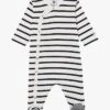 PETIT BATEAU Pyjama En Coton Rayé | Noir -Petit Bateau 4135341