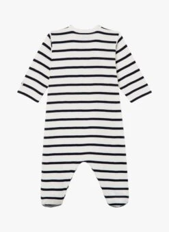 PETIT BATEAU Pyjama En Coton Rayé | Noir -Petit Bateau 4135342