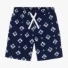 PETIT BATEAU Short De Bain Imprimé Logo | Bleu 2 PETIT BATEAU Short De Bain Imprimé Logo | Bleu -Petit Bateau 4146670