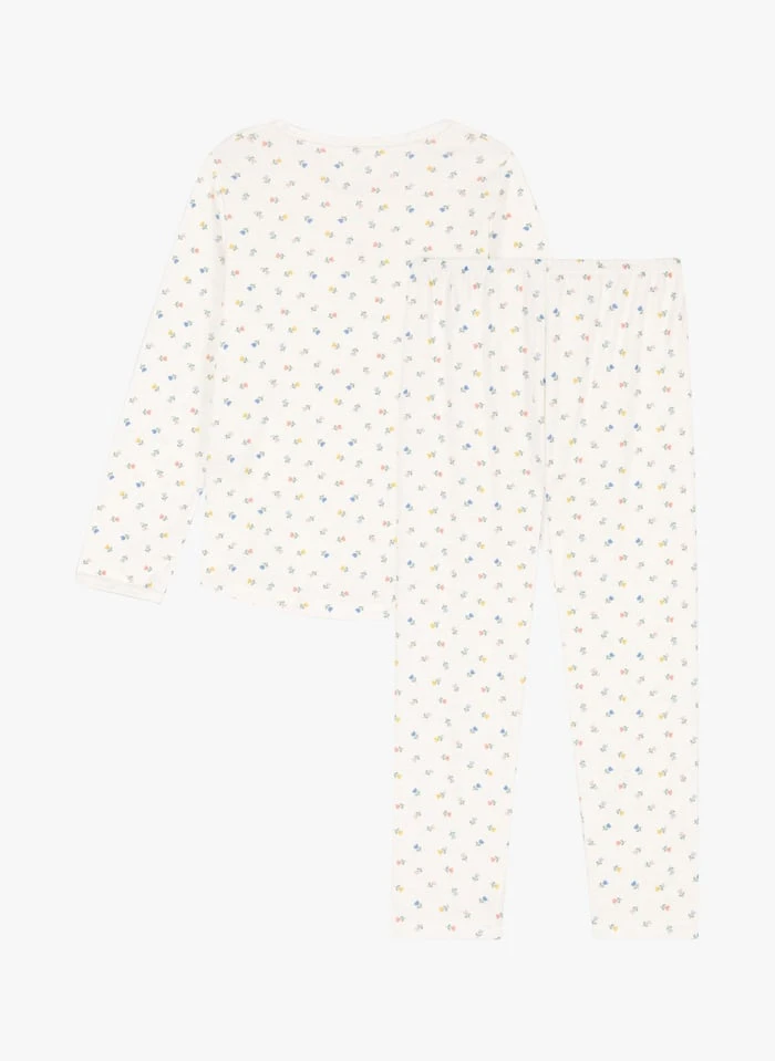 PETIT BATEAU Pyjama Imprimé à Fleurs En Coton | Multicolore 4 PETIT BATEAU Pyjama Imprimé à Fleurs En Coton | Multicolore – Image 2