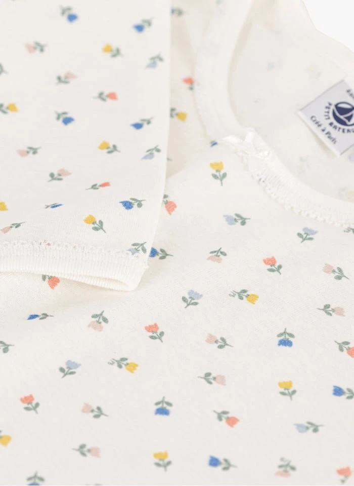 PETIT BATEAU Pyjama Imprimé à Fleurs En Coton | Multicolore 5 PETIT BATEAU Pyjama Imprimé à Fleurs En Coton | Multicolore – Image 3