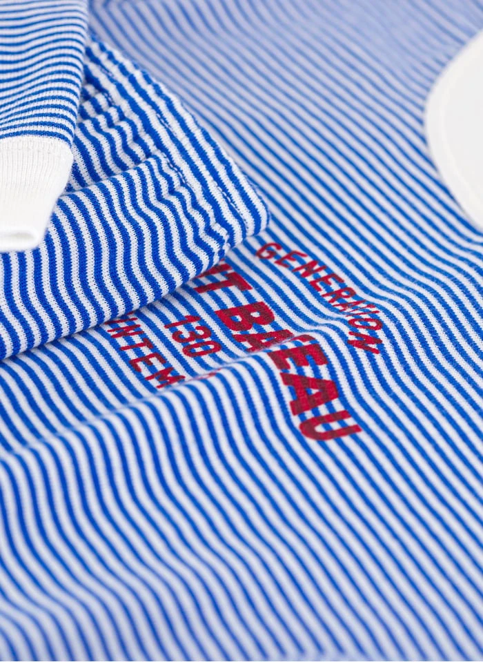 PETIT BATEAU Pyjama Milleraies En Coton Bio | Bleu 5 PETIT BATEAU Pyjama Milleraies En Coton Bio | Bleu – Image 3