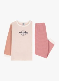 PETIT BATEAU Ensemble De Pyjama En Coton | Rose -Petit Bateau 4146716