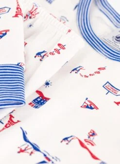PETIT BATEAU Pyjama Paris En Coton Bio | Multicolore -Petit Bateau 4146737