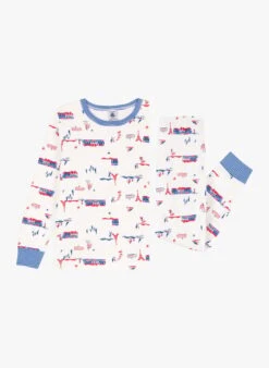 PETIT BATEAU Pyjama Paris En Coton Bio | Multicolore -Petit Bateau 4146738