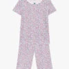 PETIT BATEAU Pyjama Imprimé Fleuri En Coton Bio | Multicolore -Petit Bateau 4146742