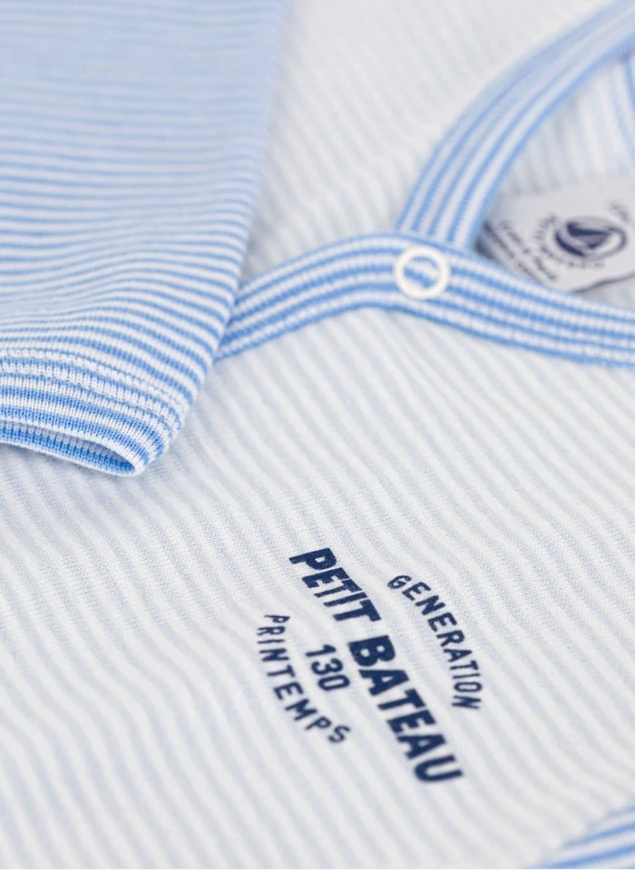 PETIT BATEAU Dors-bien Milleraies En Coton Bio | Bleu 5 PETIT BATEAU Dors-bien Milleraies En Coton Bio | Bleu – Image 3