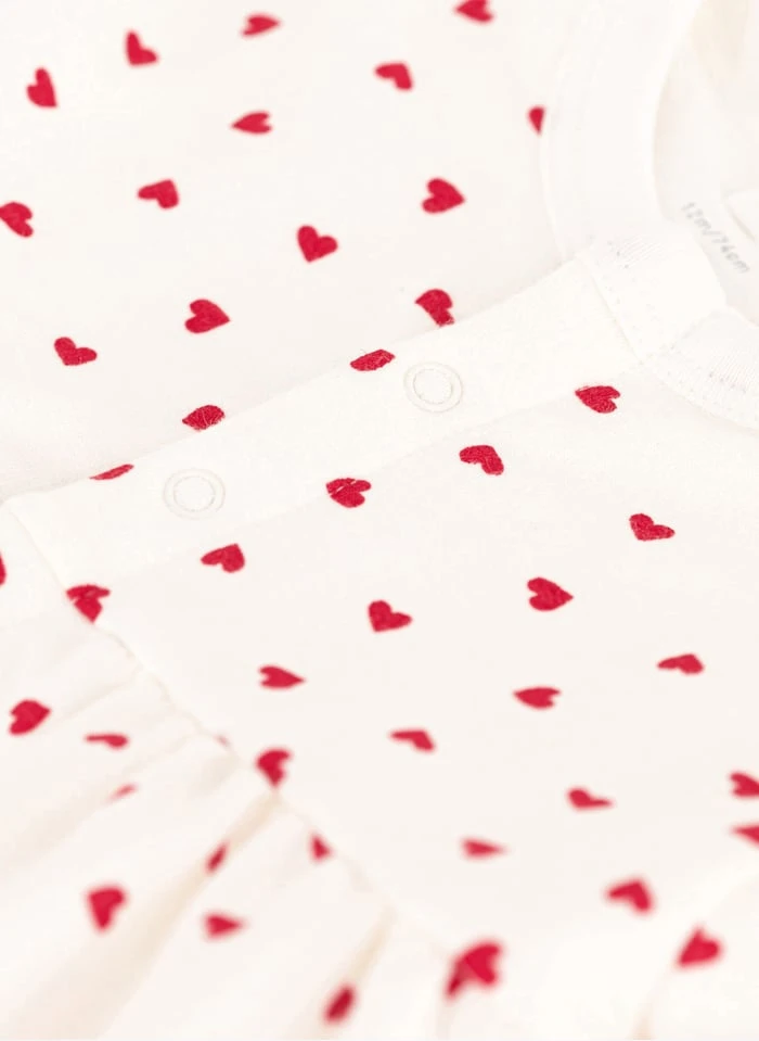 PETIT BATEAU Robe Col Rond Avec Body En Coton Bio | Rouge 6 PETIT BATEAU Robe Col Rond Avec Body En Coton Bio | Rouge â Image 4