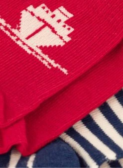 PETIT BATEAU Lot De 2 Paires De Chaussettes En Coton Mélangé | Multicolore -Petit Bateau 4146783