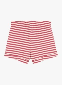 PETIT BATEAU Short à Rayures En Coton | Rouge -Petit Bateau 4146800