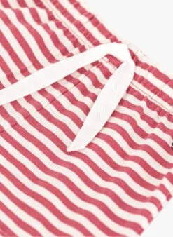 PETIT BATEAU Short à Rayures En Coton | Rouge -Petit Bateau 4146801