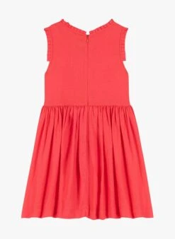 PETIT BATEAU Robe Midi Col Rond En Lin | Rouge 6 PETIT BATEAU Robe Midi Col Rond En Lin | Rouge -Petit Bateau 4146812