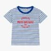 PETIT BATEAU Tee-shirt Col Rond Rayé En Coton | Bleu 2 PETIT BATEAU Tee-shirt Col Rond Rayé En Coton | Bleu -Petit Bateau 4146814