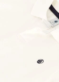 PETIT BATEAU Polo Manches Courtes En Coton Bio | Blanc -Petit Bateau 4146841