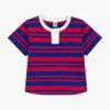 PETIT BATEAU Tee-shirt Col Rond Rayé En Coton | Blanc -Petit Bateau 4146851