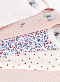 PETIT BATEAU Lot De 5 Bodies Imprimé En Coton | Multicolore -Petit Bateau 4146856