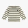 PETIT BATEAU Tee-shirt Marinière Col Bateau En Coton | Vert -Petit Bateau 4146874