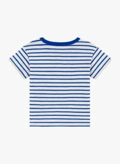 PETIT BATEAU Tee-shirt Col Rond Rayé En Coton | Bleu 6 PETIT BATEAU Tee-shirt Col Rond Rayé En Coton | Bleu -Petit Bateau 4146887