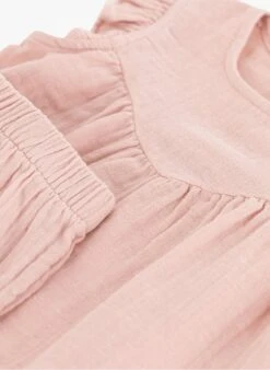 PETIT BATEAU Ensemble En Gaze De Coton | Rose -Petit Bateau 4146895