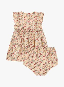 PETIT BATEAU Robe Avec Bloomer En Coton | Multicolore -Petit Bateau 4146901