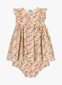 PETIT BATEAU Robe Avec Bloomer En Coton | Multicolore