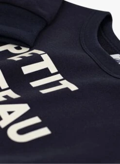 PETIT BATEAU Sweat Col Rond Sérigraphié En Coton | Noir -Petit Bateau 4146906