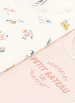 PETIT BATEAU Lot De 2 Pyjamas Imprimés En Coton | Multicolore -Petit Bateau 4146956