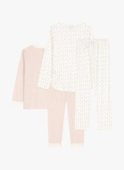 PETIT BATEAU Lot De 2 Pyjamas En Coton Bio | Multicolore -Petit Bateau 4146958