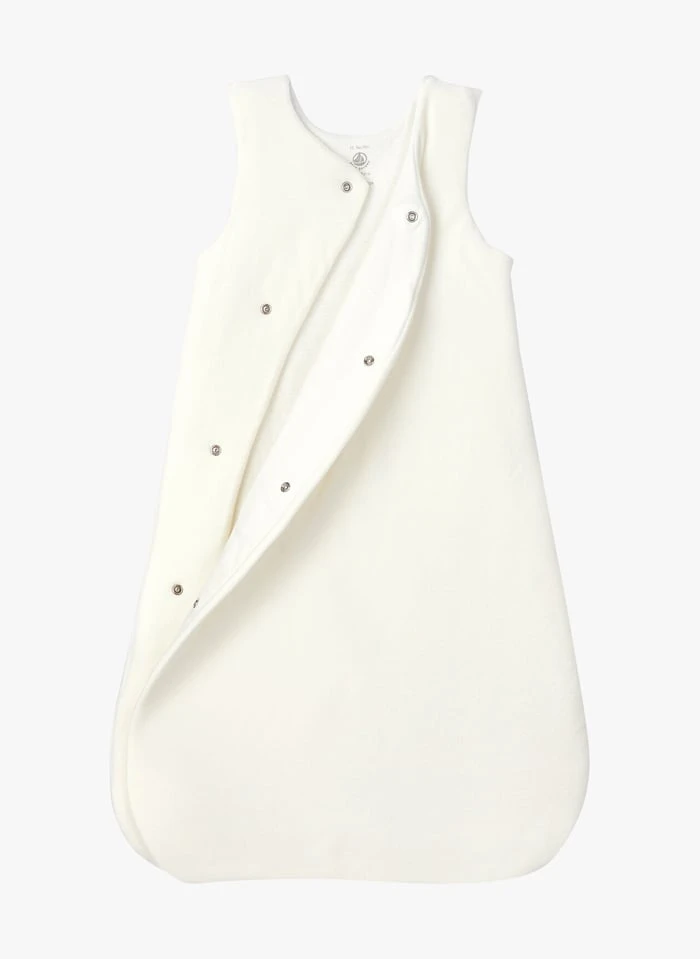 PETIT BATEAU Gigoteuse En Velours De Coton Bio | Blanc 5 PETIT BATEAU Gigoteuse En Velours De Coton Bio | Blanc – Image 3