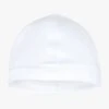 PETIT BATEAU Bonnet De Naissance En Coton Bio | Blanc -Petit Bateau 4152238