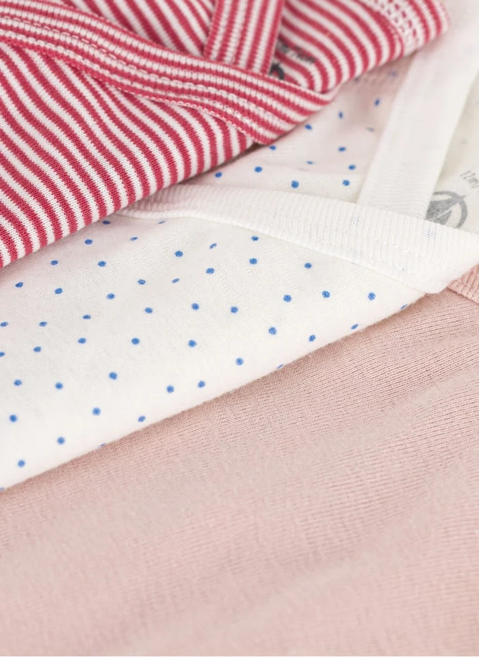 PETIT BATEAU Lot De 3 Bodies Croisés En Coton Bio | Multicolore 5 PETIT BATEAU Lot De 3 Bodies Croisés En Coton Bio | Multicolore – Image 3