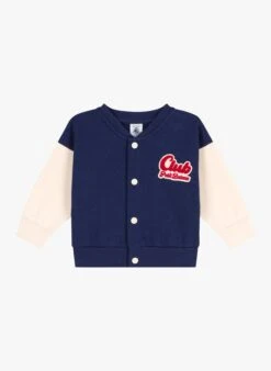 PETIT BATEAU Veste Teddy En Molleton | Bleu