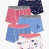 PETIT BATEAU Lot De 5 Boxers En Coton | Multicolore -Petit Bateau 4152316