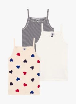 PETIT BATEAU Lot De 3 Débardeurs En Coton | Multicolore