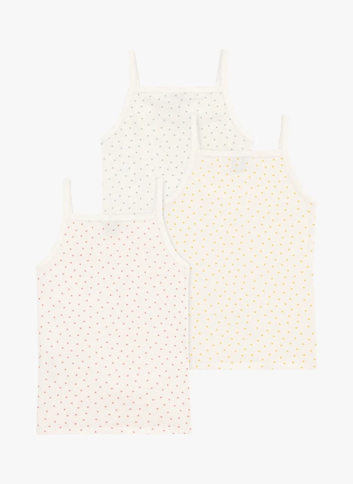 PETIT BATEAU Lot De 3 Débardeurs à Bretelles En Coton Bio | Multicolore 4 PETIT BATEAU Lot De 3 Débardeurs à Bretelles En Coton Bio | Multicolore – Image 2