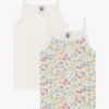 PETIT BATEAU Lot De 2 Débardeurs Imprimés En Coton Bio | Multicolore -Petit Bateau 4152391