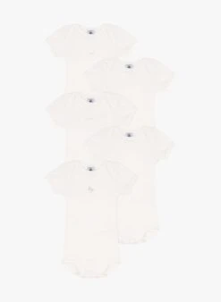 PETIT BATEAU Lot De 5 Bodies En Coton | Multicolore
