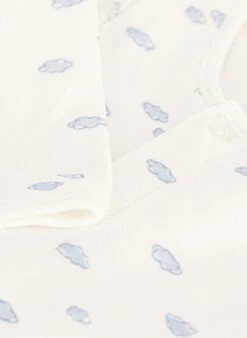 PETIT BATEAU Body Pyjama Nuages En Coton Bio | Multicolore -Petit Bateau 4157349