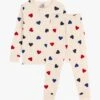 PETIT BATEAU Pyjama Coeurs En Coton Bio | Multicolore -Petit Bateau 4157357