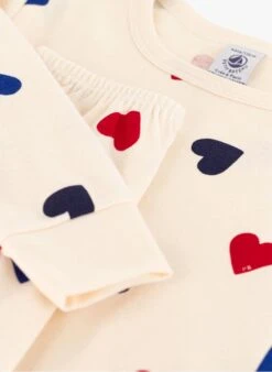 PETIT BATEAU Pyjama Coeurs En Coton Bio | Multicolore 9 PETIT BATEAU Pyjama Coeurs En Coton Bio | Multicolore -Petit Bateau 4157360