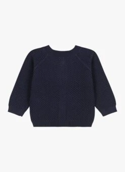 PETIT BATEAU Gilet Col Rond En Coton | Noir 7 PETIT BATEAU Gilet Col Rond En Coton | Noir -Petit Bateau 4157365