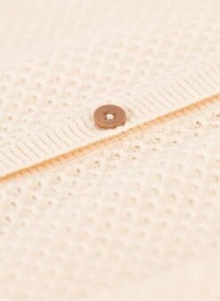 PETIT BATEAU Gilet Col Rond En Coton | Beige -Petit Bateau 4157371