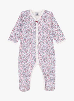 PETIT BATEAU Dors-bien Imprimé Fleuri En Coton Bio | Multicolore