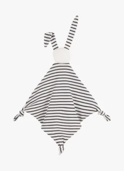 PETIT BATEAU Doudou Lapin Marinière En Coton Bio | Noir -Petit Bateau 4157386
