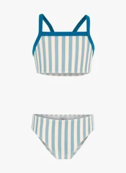 PETIT BATEAU Maillot De Bain 2 Pièces Rayé | Bleu
