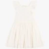 PETIT BATEAU Robe Courte Col Carré Brodée En Coton | Blanc 1 PETIT BATEAU Robe Courte Col Carré Brodée En Coton | Blanc -Petit Bateau 4158816