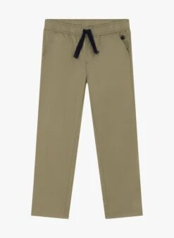 PETIT BATEAU Pantalon Droit En Coton | Vert