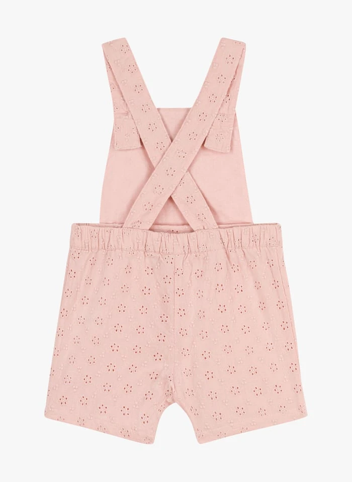 PETIT BATEAU Salopette En Broderie Anglaise En Coton | Rose 4 PETIT BATEAU Salopette En Broderie Anglaise En Coton | Rose – Image 2