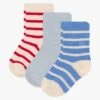 PETIT BATEAU Lot De 3 Paires De Chaussettes Rayées En Coton Mélangé | Multicolore -Petit Bateau 4158864