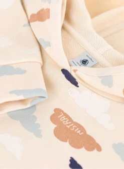 PETIT BATEAU Sweatshirt à Capuche Imprimé Nuages | Multicolore -Petit Bateau 4158890